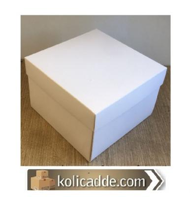 Komple Karton Beyaz Kutu 15x15x10 cm-KoliCadde